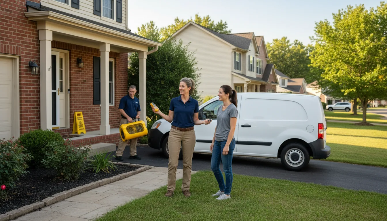 Residential water damage restoration in Oakley, ID